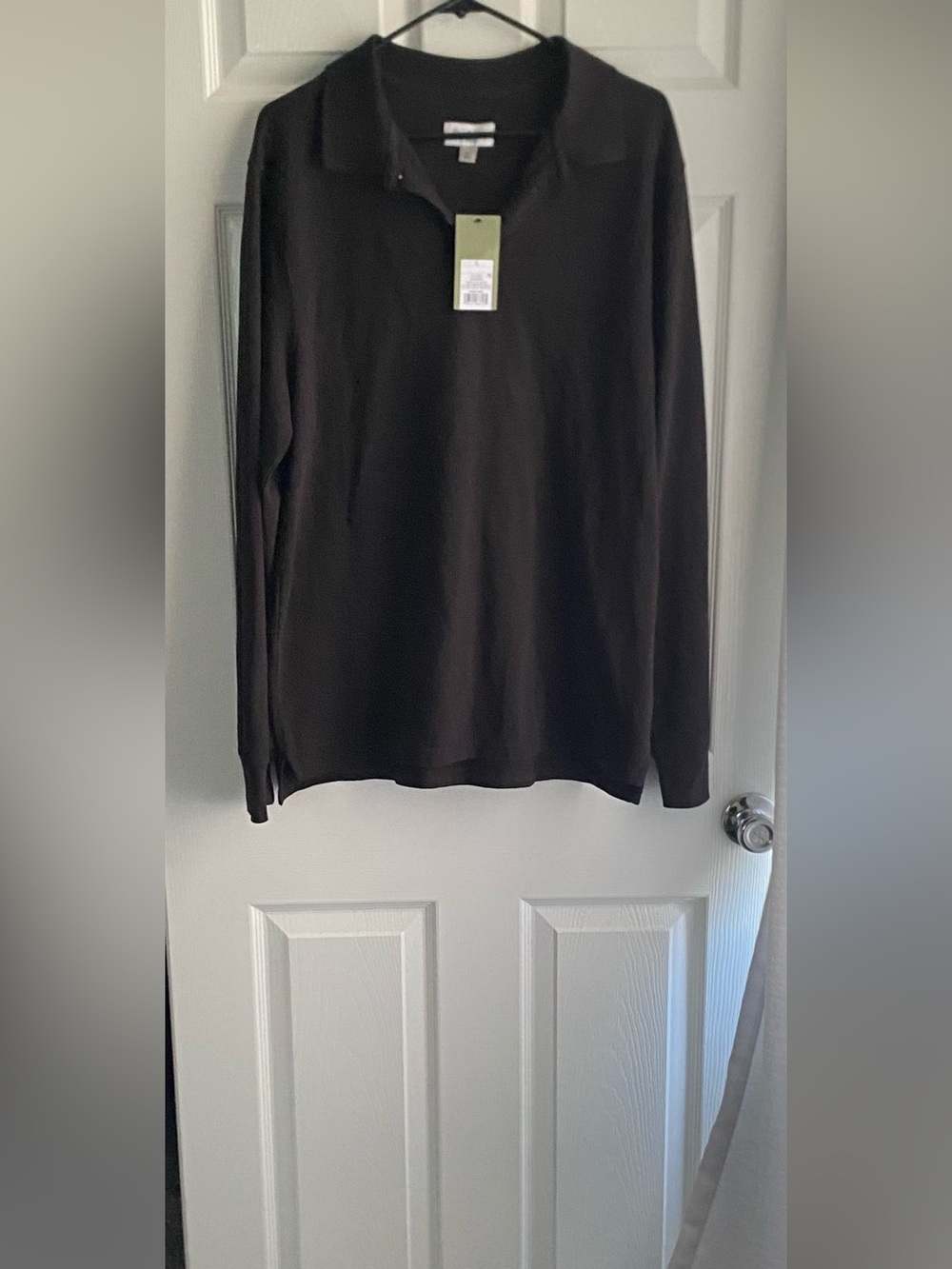 Goodfellow & Co Black Polo Long Sleeve